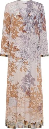 Pierre-Louis Mascia Brule A-line Jurk - Dames - Maxi kleedjes - Roze - S - Kleedjes