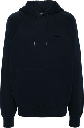 J.Lindeberg Blauwe Casual Katoenen Hoodie Sweater - Heren - Hoodies - Blauw - L - Katoen - Hoodies & sweatvesten