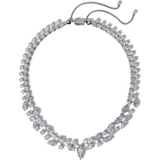 Nadri Riviera Collar Necklace in Rhodium at Nordstrom