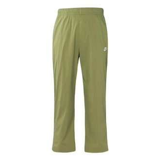 Nike Mens Nike Solid Color Logo Embroidered Straight Sports Pants/Trousers/Joggers Autumn Green DM6824-334