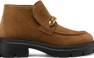 Stuart Weitzman Stivali Soluxe Husdon con catena - Marrone