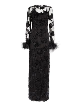 Erdem Malvina Embellished Silk Gown Size XS