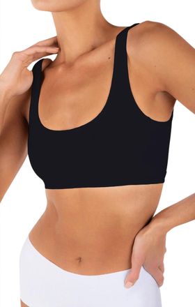 Éterne Scoop Neck Bra In Black