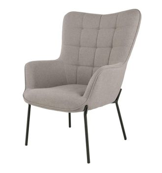 Moloo Sill&oacute;n vintage de tejido boucl&eacute; color topo