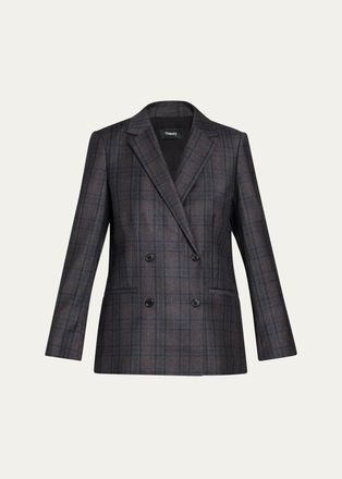Theory Relaxed Double-Breasted Jacket