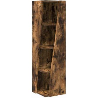 vidaXL Armario De Esquina Roble Ahumado 27,5x27x102cm Vidaxl