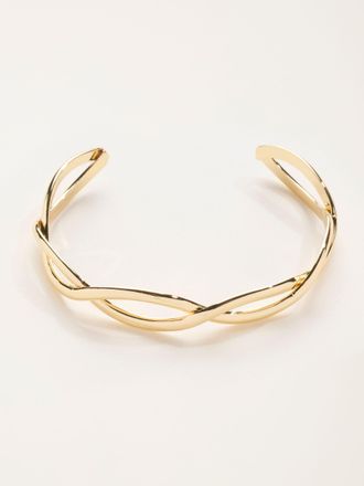Fat Face FatFace Twist Bangle in Gold Tone