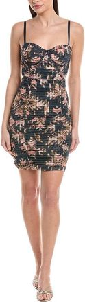 L'agence Bray Shirred Mini Dress
