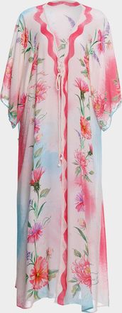 Agua Bendita Selma Chroma Maxi Kimono Coverup