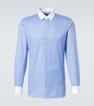 Tom Ford Camicia in raso di cotone a righe