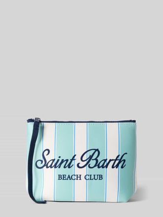 MC2 Saint Barth Kosmetiktasche mit Label- und Statement-Print Modell ALINE in Mint, Gr&ouml;&szlig;e 1