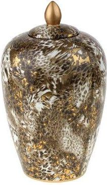 LLR Collection Design Deckelvase Leopard ø 20/ Höhe 31 cm