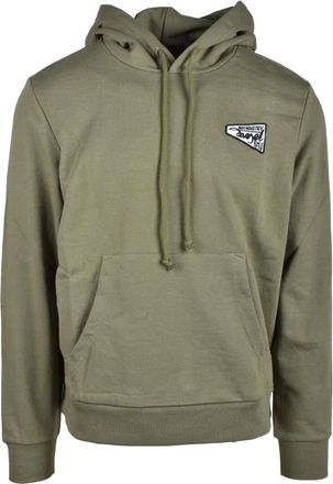 Diesel Katoenmix Stijlvolle Gebreide Top - Heren - Hoodies - Groen - S - Katoen - Hoodies & sweatvesten