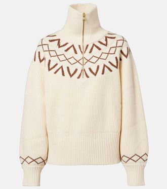 Varley Sigrid ribbed-knit half-zip sweater