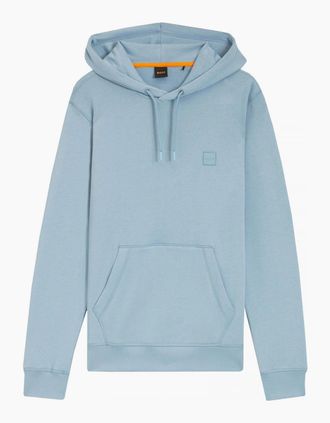 HUGO BOSS Mens Hugo Boss Mens Blue Hooded Wetalk Sweatshirt - Size: 44