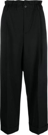 P.A.R.O.S.H. Broeken - Dames - Chinos - Zwart - L - Wol - Broeken