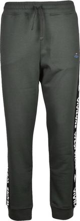 Vivienne Westwood Relaxed Fit Track Trousers with Drawstring Waist and Ribbed Cuffs