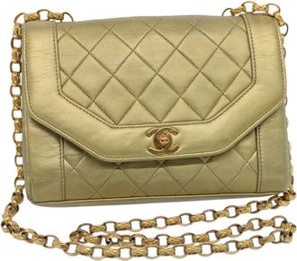 Chanel Gold Pony-Style Calfskin Shoulder Bag (Pre-Owned)
