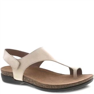 Dansko Womens Reece Sandals In Linen Milled Burnished