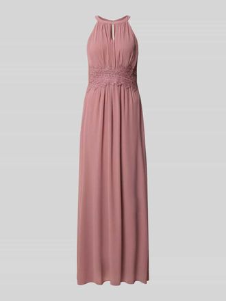 Vila Abendkleid mit Taillenband Modell MILINA in Rose, Gr&ouml;&szlig;e 34