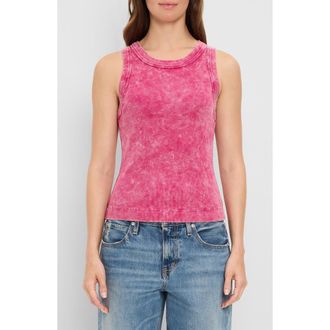 Michael Stars Gina Wide Binding Cropped Tank in French Rose at Nordstrom, Size X-Small