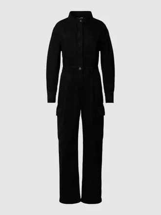 Mango Jumpsuit aus Coloured Denim Modell IVETE in Anthrazit, Gr&ouml;&szlig;e XS