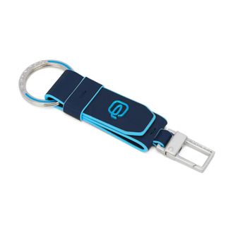 Piquadro Keyrings, unisex, Blue, Size: ONE SIZE Carabiner keychain