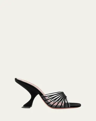 【関税込み】Amina Muaddi ブラック Adut ヒールサンダル 超歓迎 leather patent Dalida platform Muaddi Amina - black