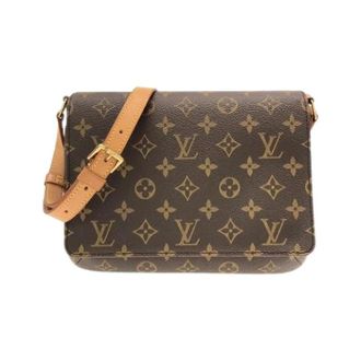 Louis Vuitton Pre-owned Cross Body Bags, female, Brown, Size: ONE SIZE Pre-owned Musette Tango Monogram Shoulder Bag