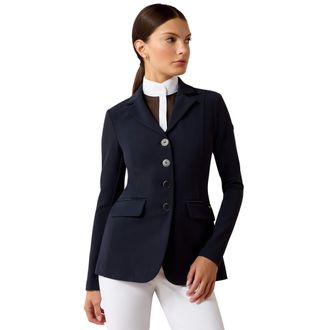 Ariat Womens Allure Show Jacket Long Sleeve in Navy Eclipse, Size 9.5, by Ariat