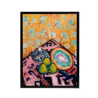 Artery8 Alfred Henry Maurer Colourful Still Life Painting Framed Canvas Art | Size: W24 x H32
