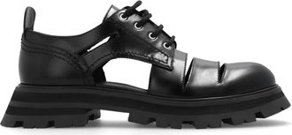 Alexander McQueen Lucent Derby schoenen - Dames - Veterschoenen - Zwart - 39 EU - Leer - Schoenen