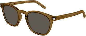 Saint Laurent SL 28 050 Mens Sunglasses Brown Size 49 - Free RX Lenses - Free RX Lenses