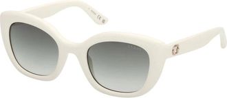 Guess Klassieke kattenoog zonnebril - Dames - Zonnebrillen - Beige - 51 MM - Accessoires