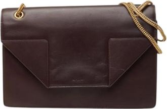 Saint Laurent Pre-owned Vintage Shoulder Bag - Dames - Vintage Schoudertas - Bruin - ONE Size - Leer - Vintage