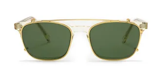 L.G.R Malabo Clip-On Only 3656 Mens Sunglasses Gold Size 50