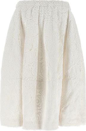 Comme Des Gar&ccedil;ons Macram&eacute; Skirt - Cream