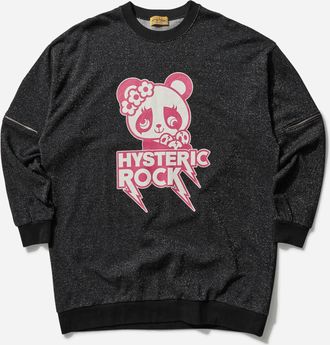Hysteric Glamour Women s Hysteric Rock Panda Oversized Dress Black