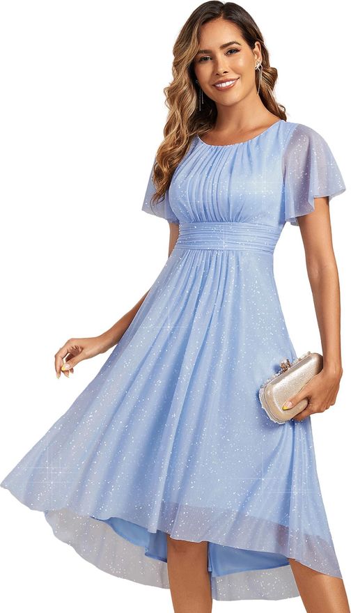 sachin and babi light blue dress Ever-pretty Womens V Neck Elegant Floor Length Short Sleeves Vintage Velvet Formal  Evening Dresses Brick Red 16UK from £66.99