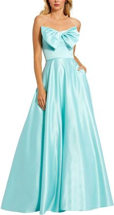 Mac Duggal A-Line Bow Ball Gown