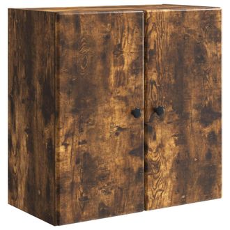 vidaXL Armario De Pared Roble Ahumado 59 X 31 X 60 Cm Vidaxl