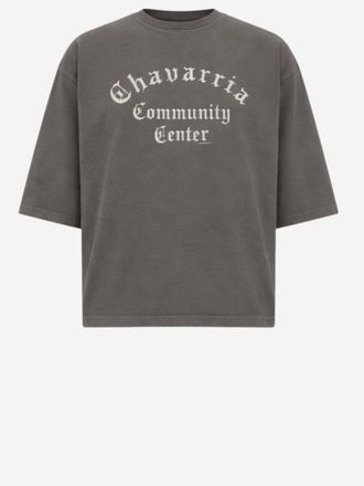 Willy Chavarria katoenen T-shirt met logo