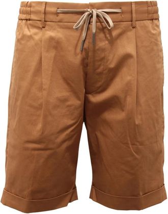 Tagliatore 2878Au bermuda B-Donny shorts - Heren - Korte Broeken - Bruin - L - Korte Broeken