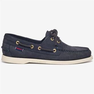 Sebago Portland Nubuck Womans Boat Shoes in Blue Universe at Nordstrom, Size 7.5