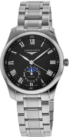 Longines Master Collection Moonphase Automatic Black Dial Stainless Steel Mens Watch L2.909.4.51.6
