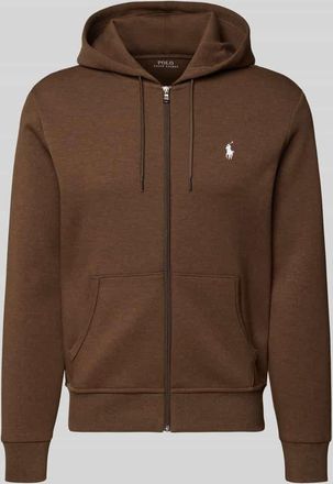 Polo Ralph Lauren Sweatjacke mit Kapuze in Mittelbraun Mel, Größe XXL