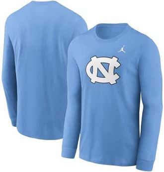 Jordan Brand Mens Jordan Brand Carolina Blue North Carolina Tar Heels Primary Logo Long Sleeve T-Shirt in Light Blue at Nordstrom, Size Xx-Large