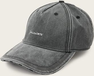 AllSaints Mens Cotton Felix Embroidered Baseball Cap, Size: One Size