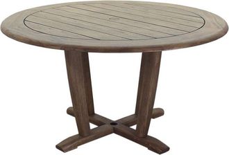 Courtyard Casual Avalon Teak Round Dining Table