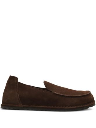 Birkenstock Utti suede loafers - men - Calf Suede/Microfibre/Polyurethane/Rubber - 42 Regular - Brown